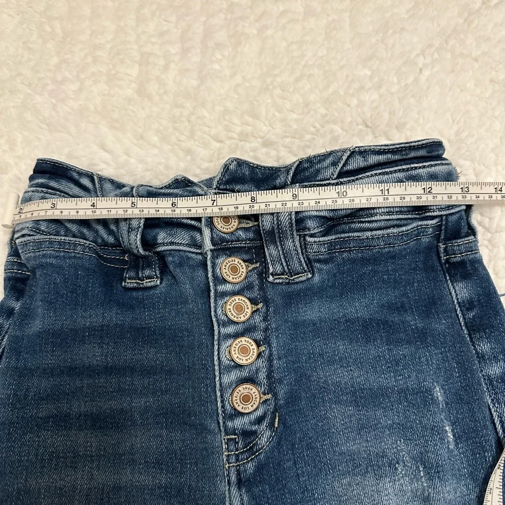 KanCan Flare High Rise Ripped Button Fly Jean - Picture 12 of 16